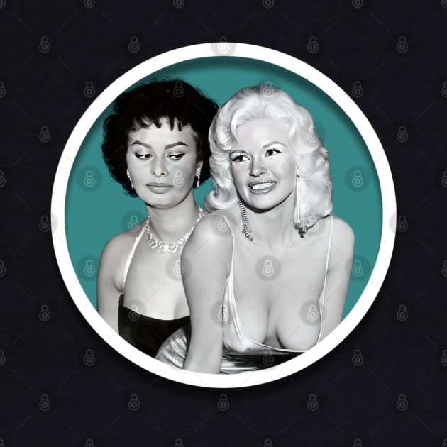 Jayne Mansfield and Sophia Loren by Zbornak Designs